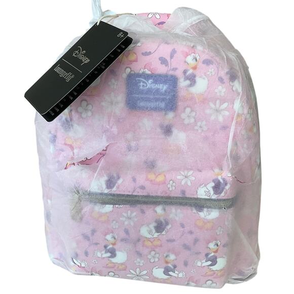 Loungefly Disney Daisy Duck Flower Mini Pink Purple Backpack NWT - Picture 6 of 15